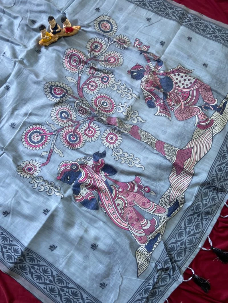 Kf Amba Munga Cotton Resham Woven Saree Collection 7