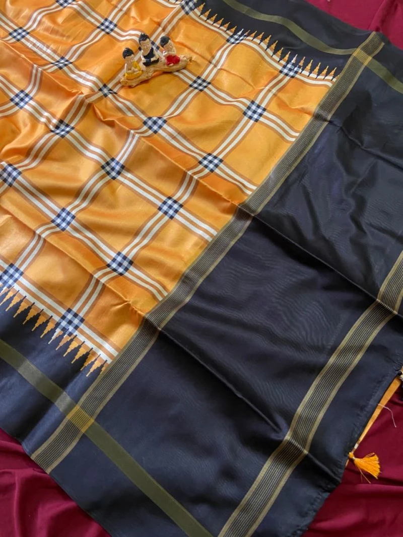 Kf Ruchi Tussar Silk Office Wear Saree Collection 3