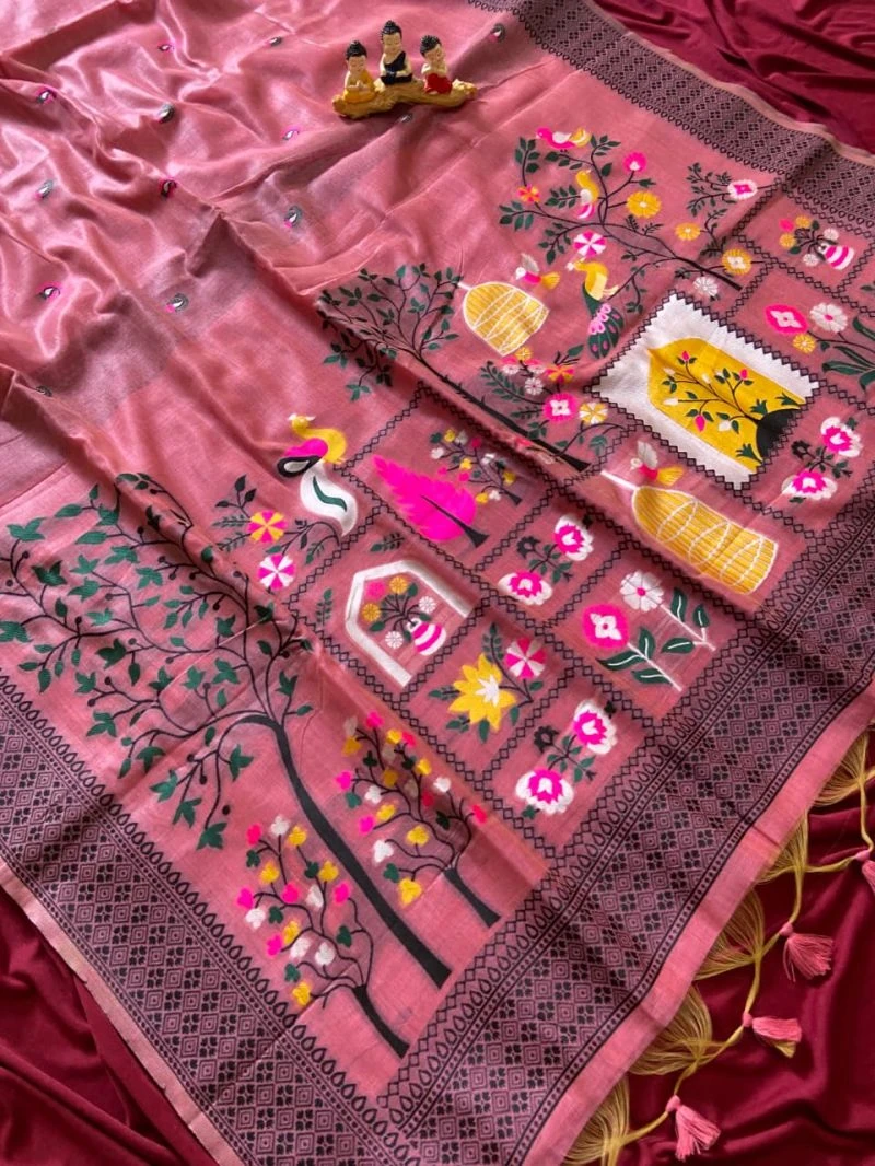 Kf Yashira Jamdani Cotton Woven Saree Collection