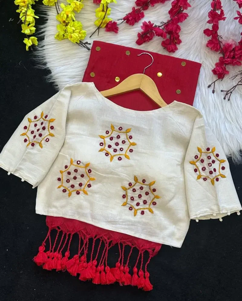 Khadi Vol 60 Khadi Cotton Saree With Cotton Embroidered Blouse Collection 10