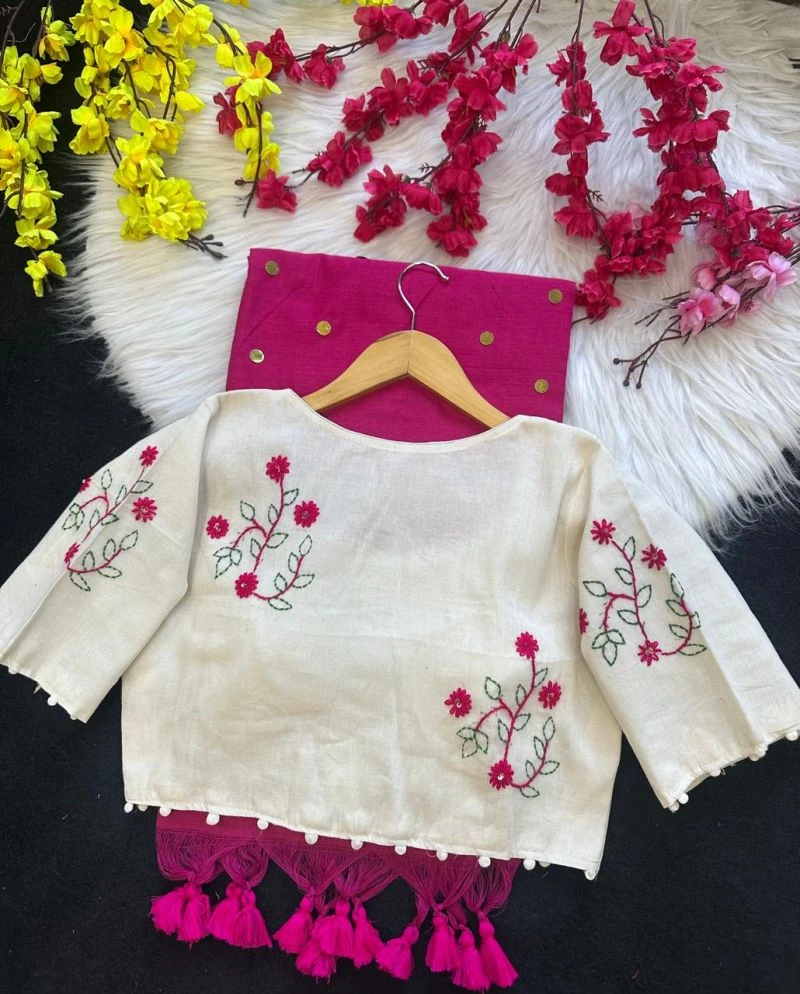 Khadi Vol 60 Khadi Cotton Saree With Cotton Embroidered Blouse Collection 2