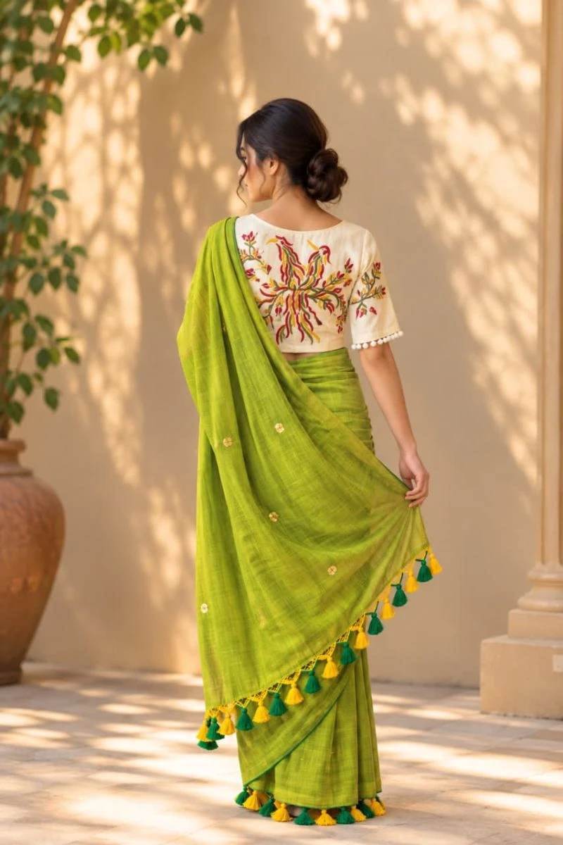 Khadi Vol 64 Pure Khadi Cotton Handworked Saree Collection 14