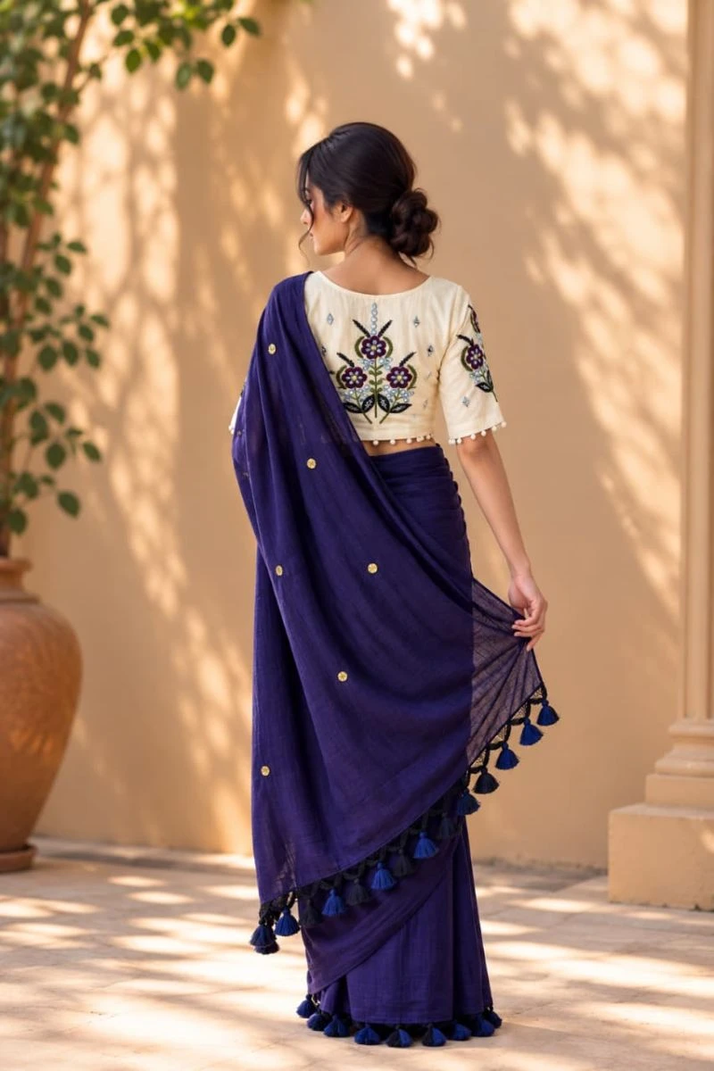 Khadi Vol 64 Pure Khadi Cotton Handworked Saree Collection 17