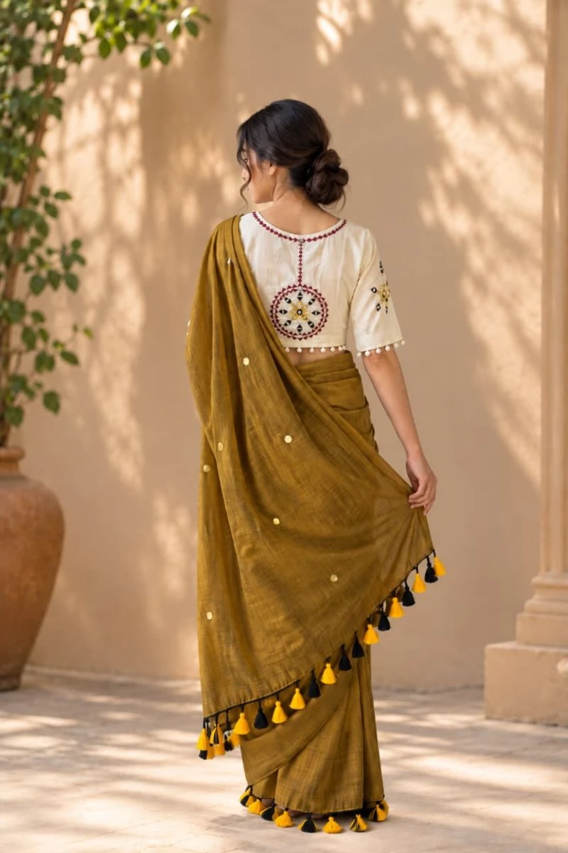 Khadi Vol 64 Pure Khadi Cotton Handworked Saree Collection 18