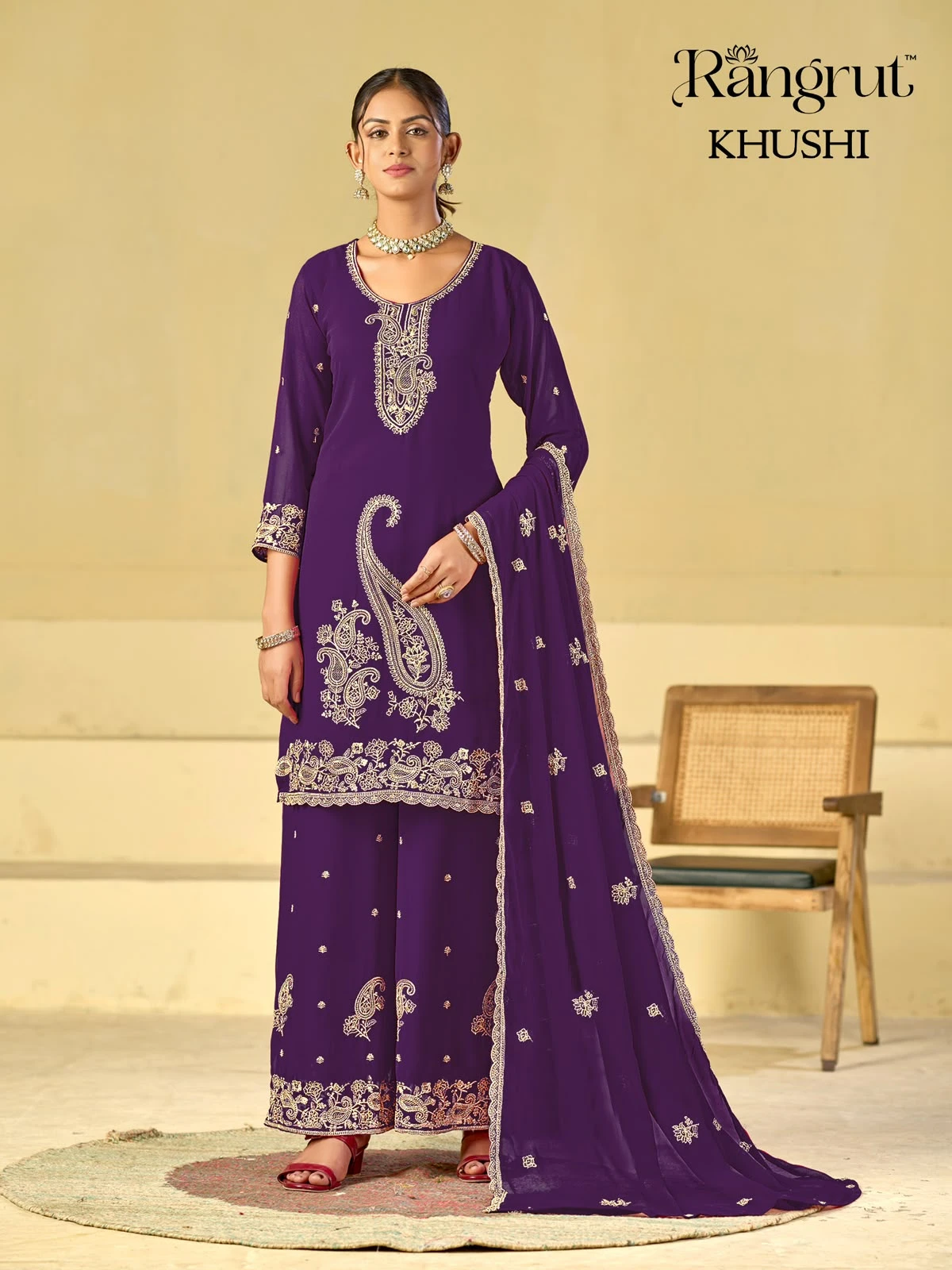 Khushi Blooming Georgette With Embroidery Collection 12
