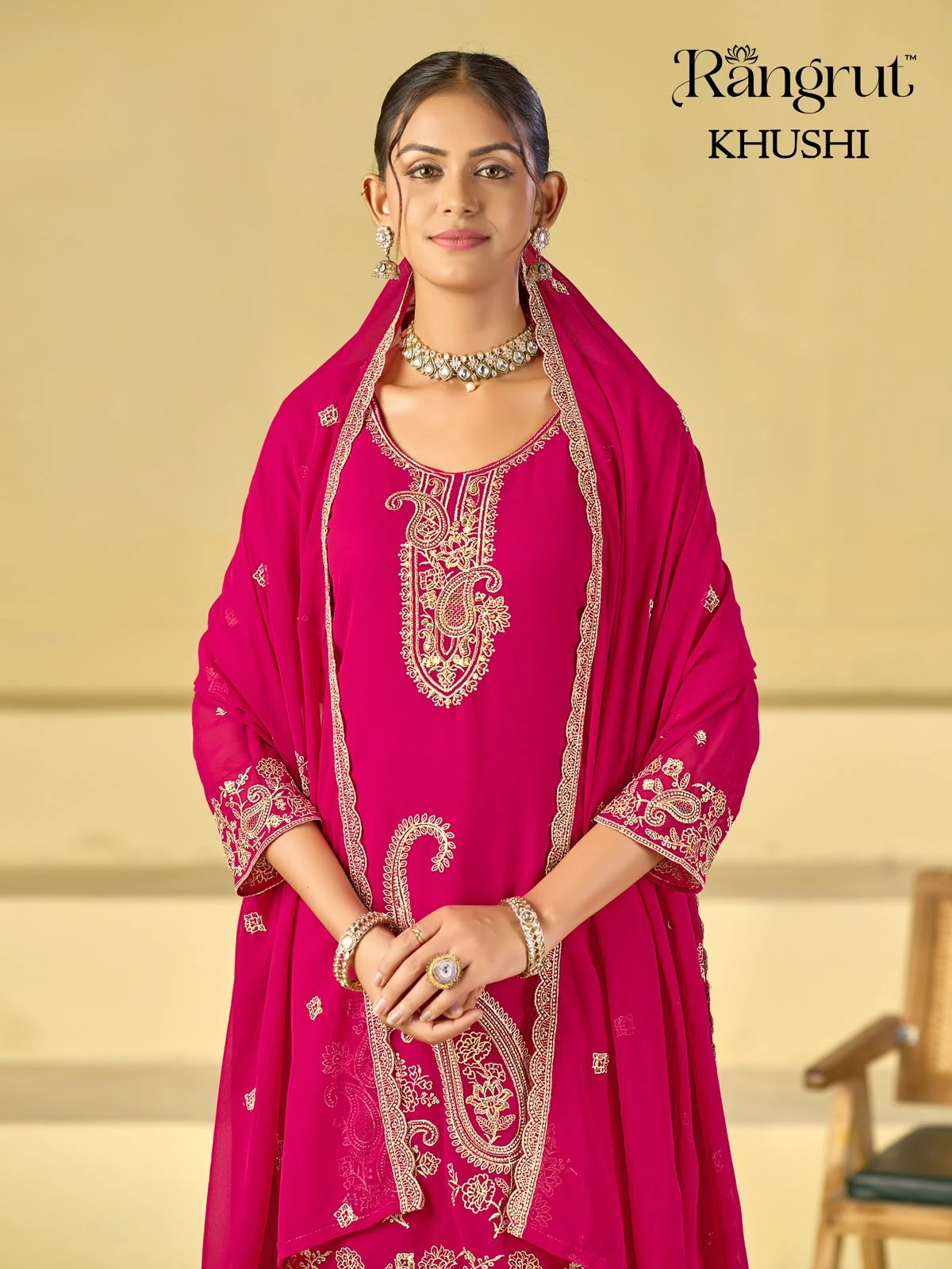 Khushi Blooming Georgette With Embroidery Collection 4