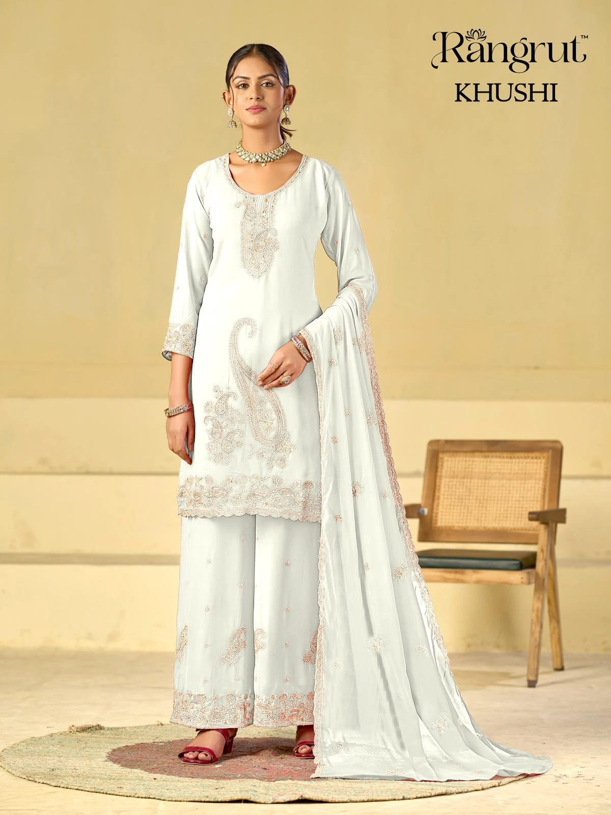 Khushi Blooming Georgette With Embroidery Collection 6