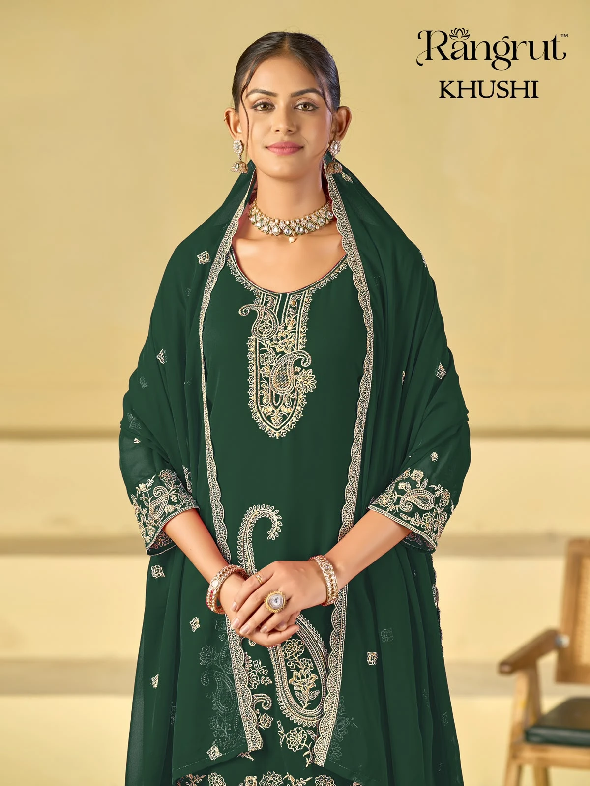 Khushi Blooming Georgette With Embroidery Collection 7