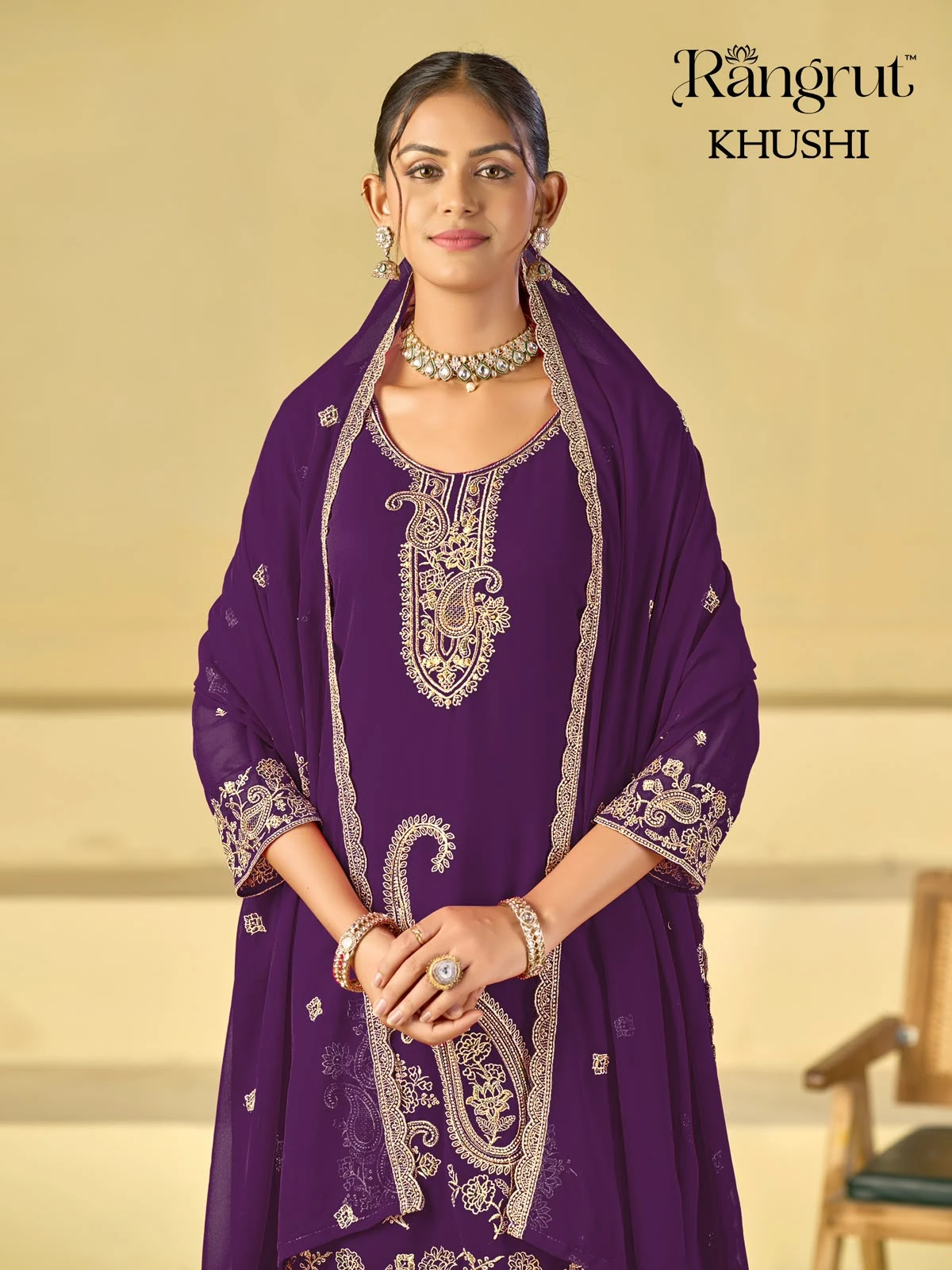 Khushi Blooming Georgette With Embroidery Collection 8
