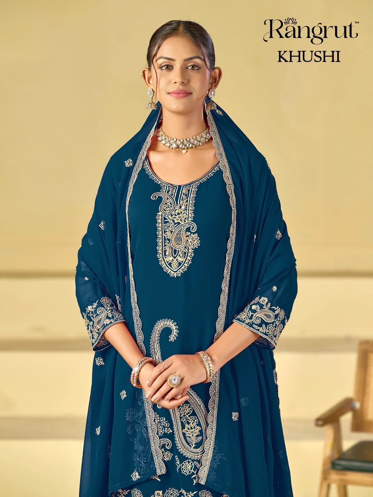 Khushi Blooming Georgette With Embroidery Collection 9