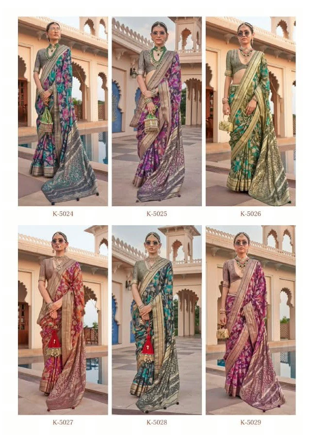 Kreshva Mitharee Pv Georgette Brunout Fancy Design Saree Collection 8