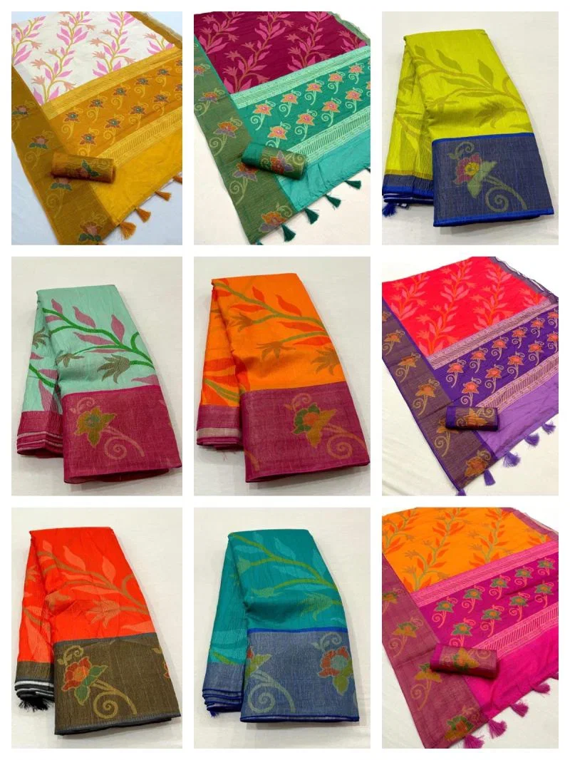 Lilly Silk Part 1 Soft Cotton Silk Patola Printed Saree Collection 3