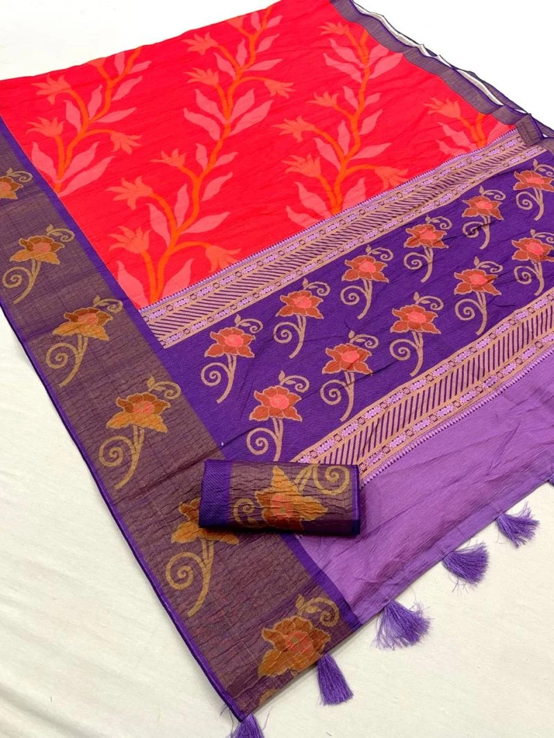 Lilly Silk Part 1 Soft Cotton Silk Patola Printed Saree Collection 6