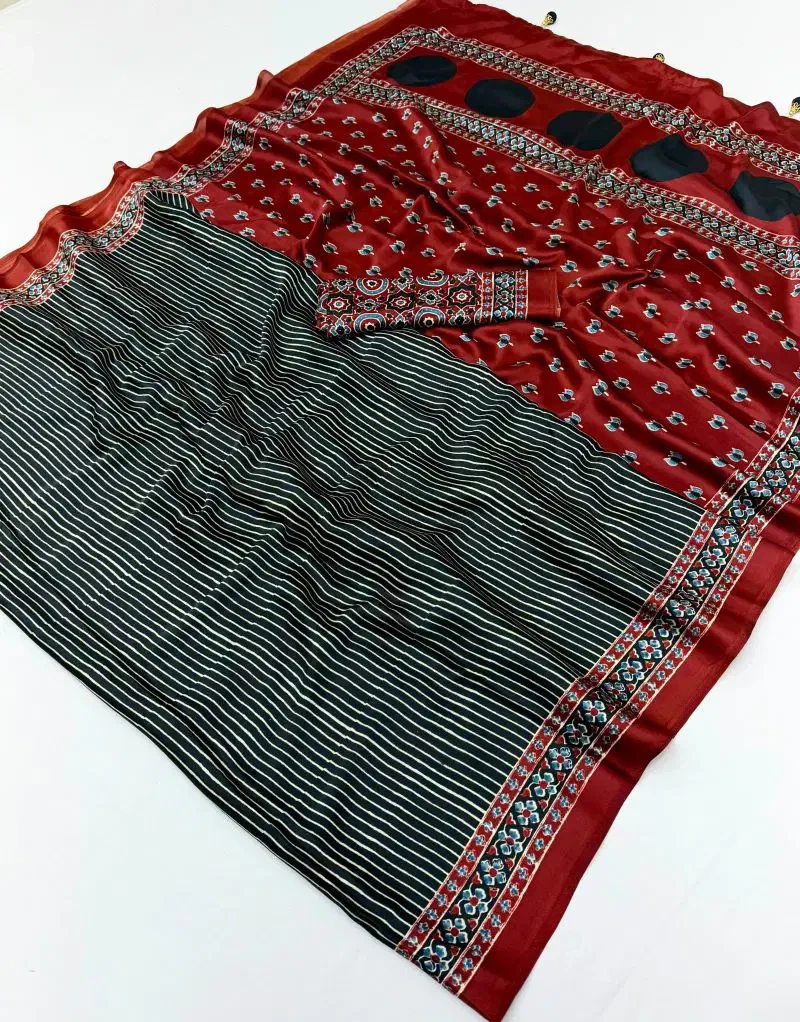 Lux Vol 49 Semi Modal Printed Fancy Saree Collection 10