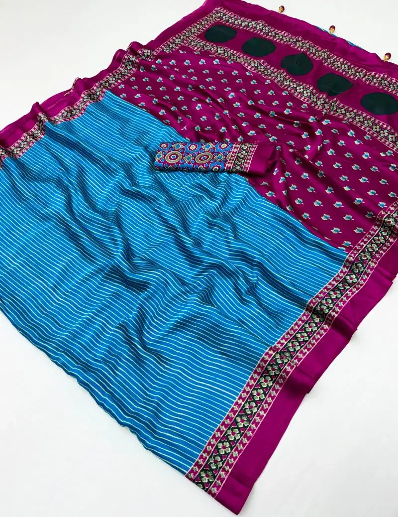 Lux Vol 49 Semi Modal Printed Fancy Saree Collection 11