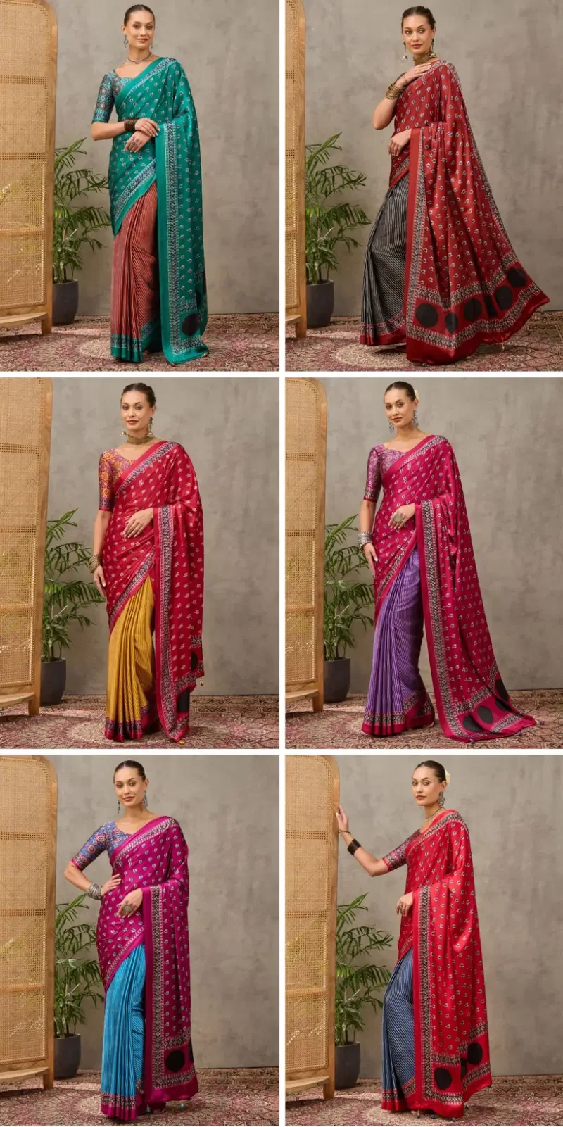 Lux Vol 49 Semi Modal Printed Fancy Saree Collection 3