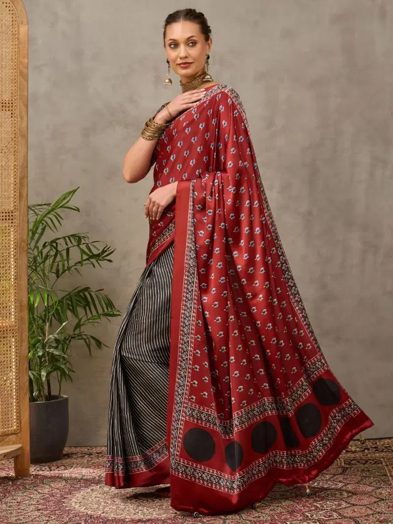 Lux Vol 49 Semi Modal Printed Fancy Saree Collection 4