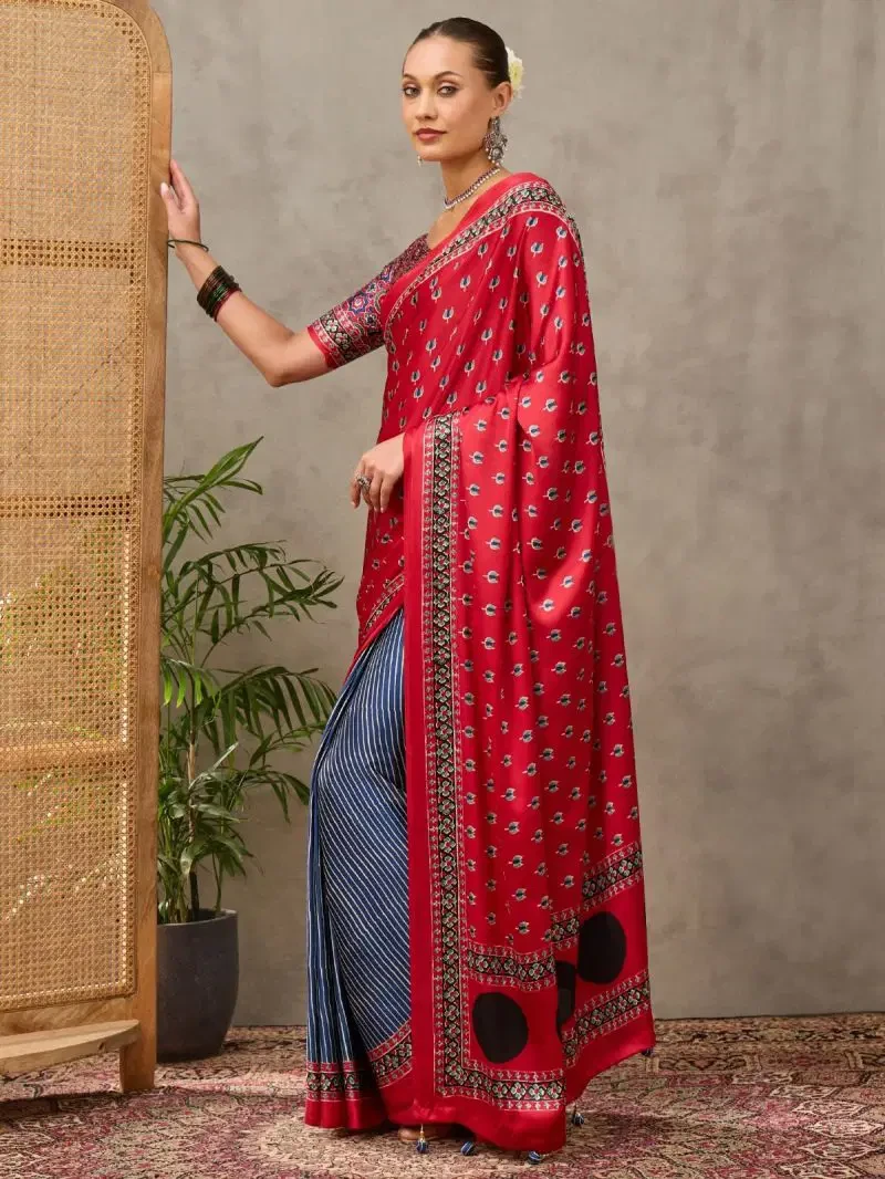 Lux Vol 49 Semi Modal Printed Fancy Saree Collection 8