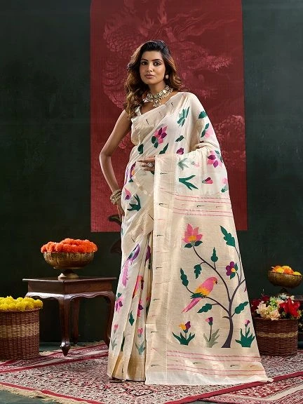 Maahi 244 Paithani Silk Zari Weaving Saree Collection 2