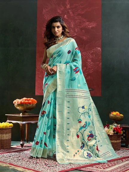 Maahi 244 Paithani Silk Zari Weaving Saree Collection 4