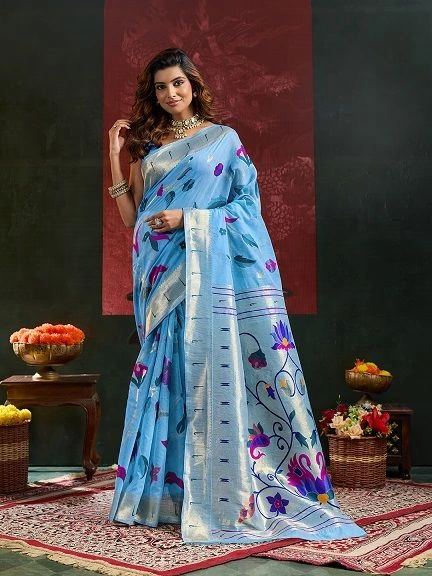 Maahi 244 Paithani Silk Zari Weaving Saree Collection 5