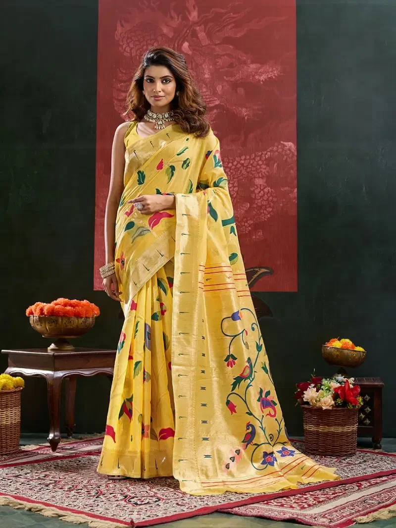 Maahi 245 Paithani Silk Zari Weaving Party Wear Saree