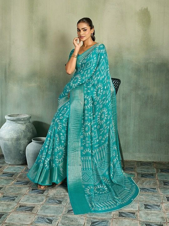 Mahek 233 Marsmello Casual Wear Digital Printed Saree 4
