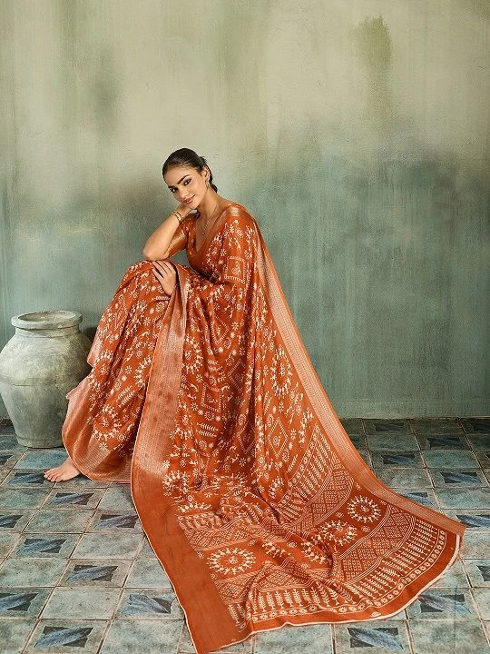 Mahek 233 Marsmello Casual Wear Digital Printed Saree 8