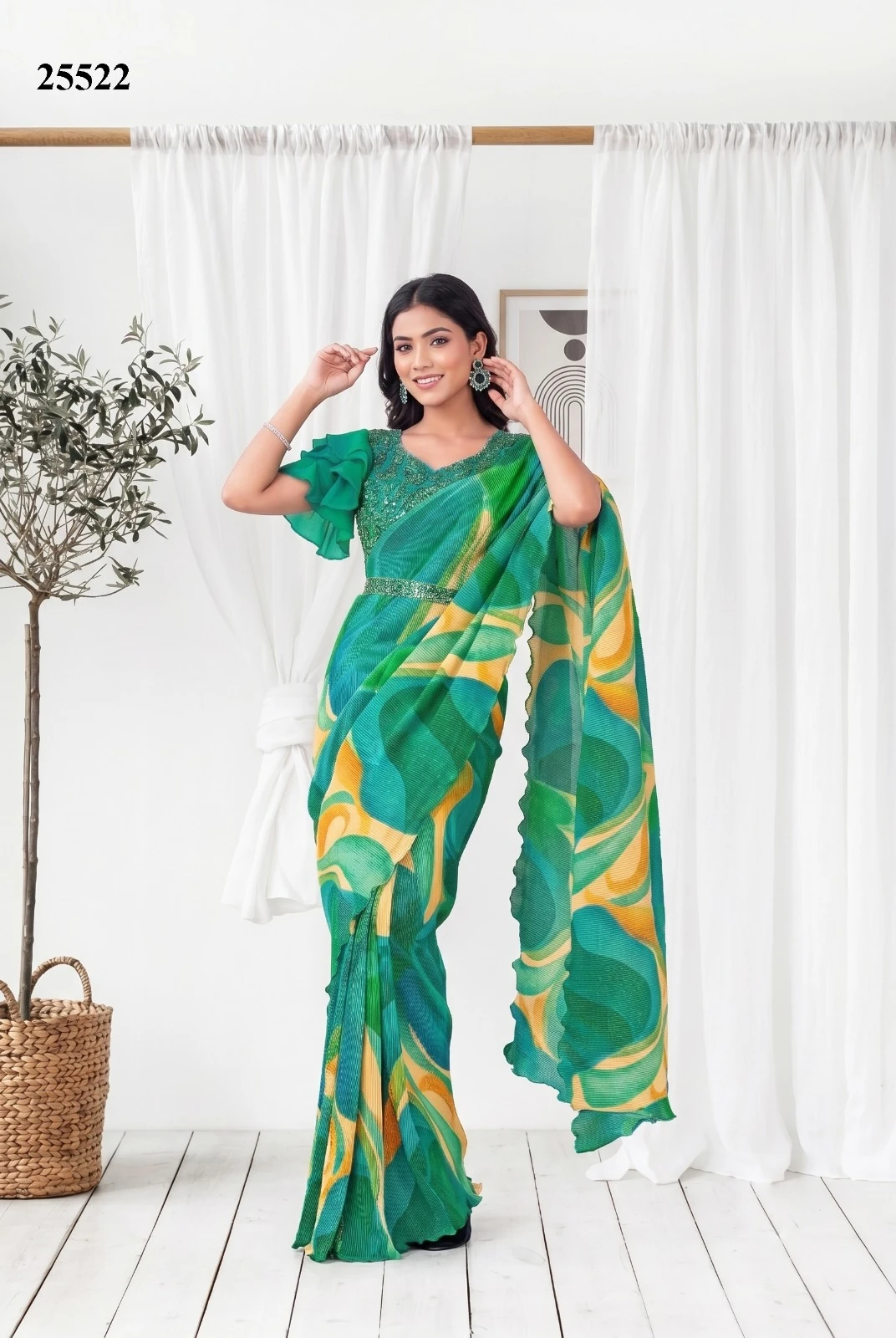 Mahotsav Mohmanthan 25500-B Shylla Ready To Wear Drape Saree 3