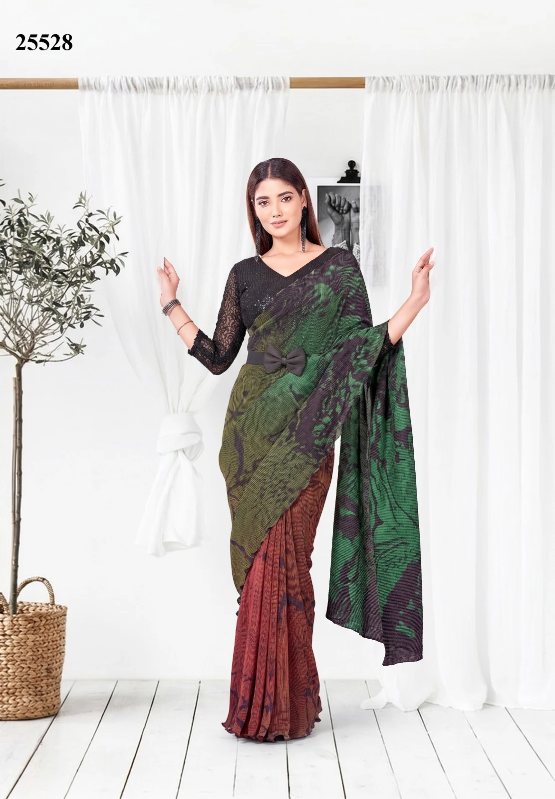 Mahotsav Mohmanthan 25500-B Shylla Ready To Wear Drape Saree 9