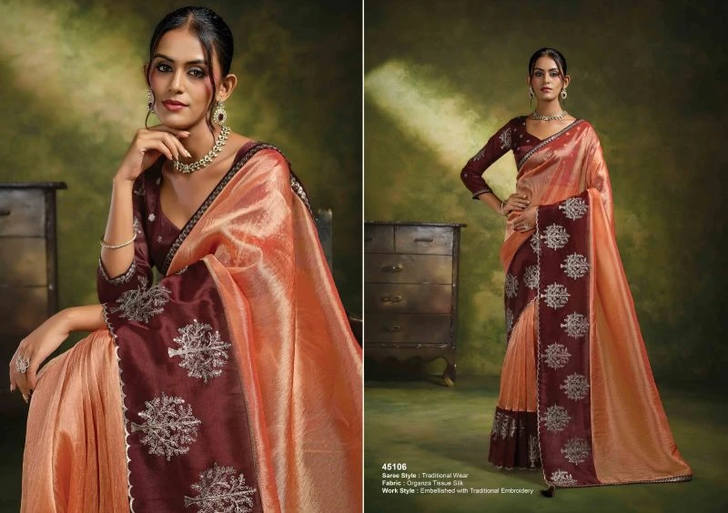Mahotsav Norita 45100 Saadgi Organza Tissue Silk Designer Saree Collection 10