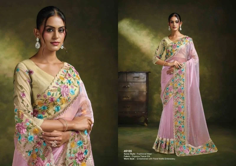 Mahotsav Norita 45100 Saadgi Organza Tissue Silk Designer Saree Collection 2