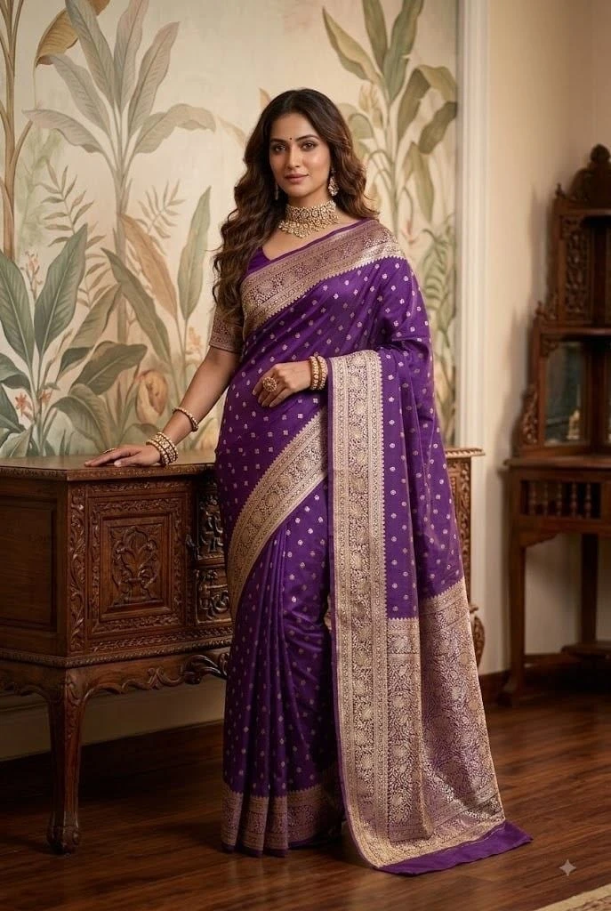 Mango Bm Banarasi Mango Silk Saree Collection
