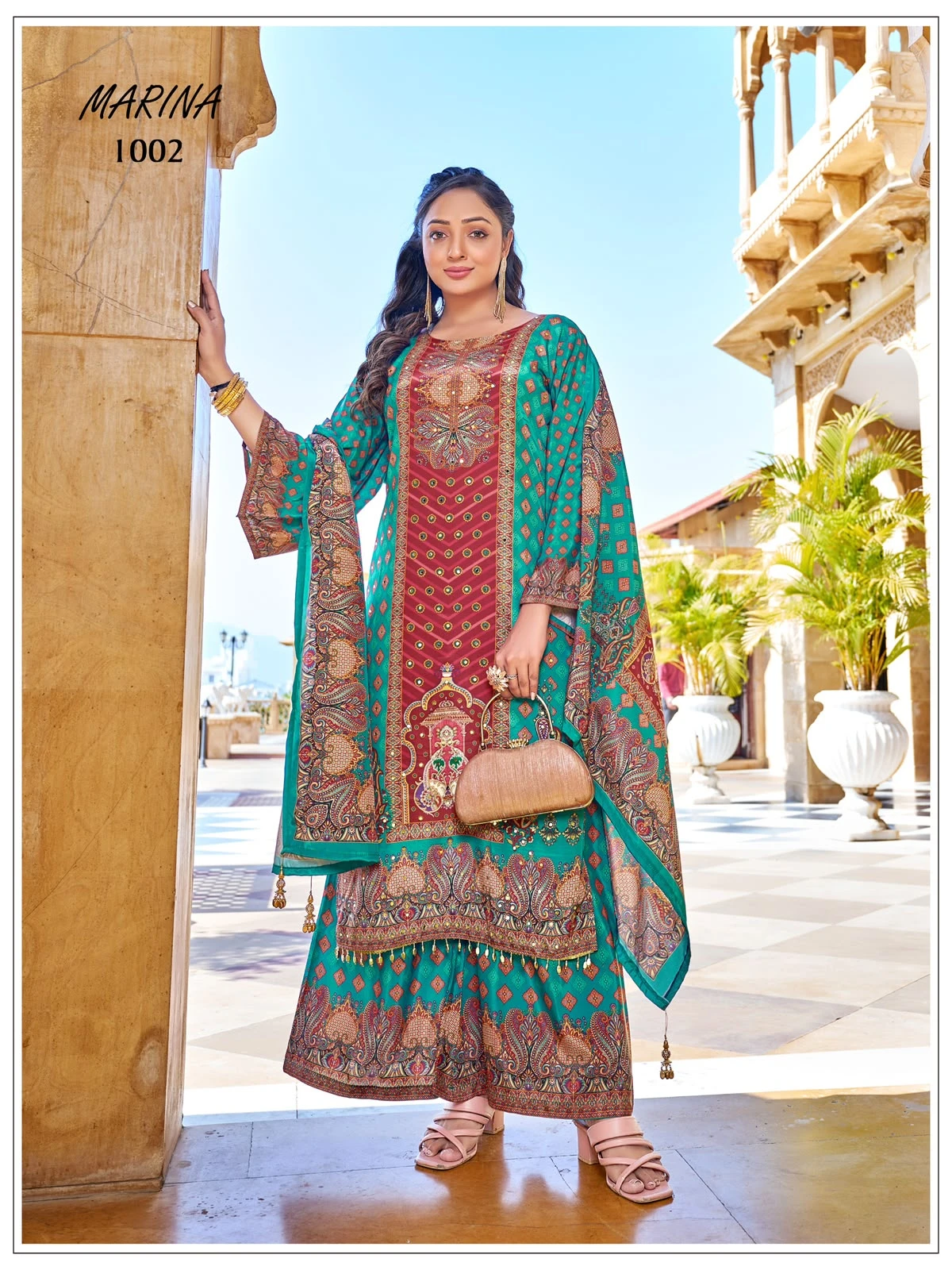 Marina Pakistani Pure Crepe Silk Wholesale Collection 4