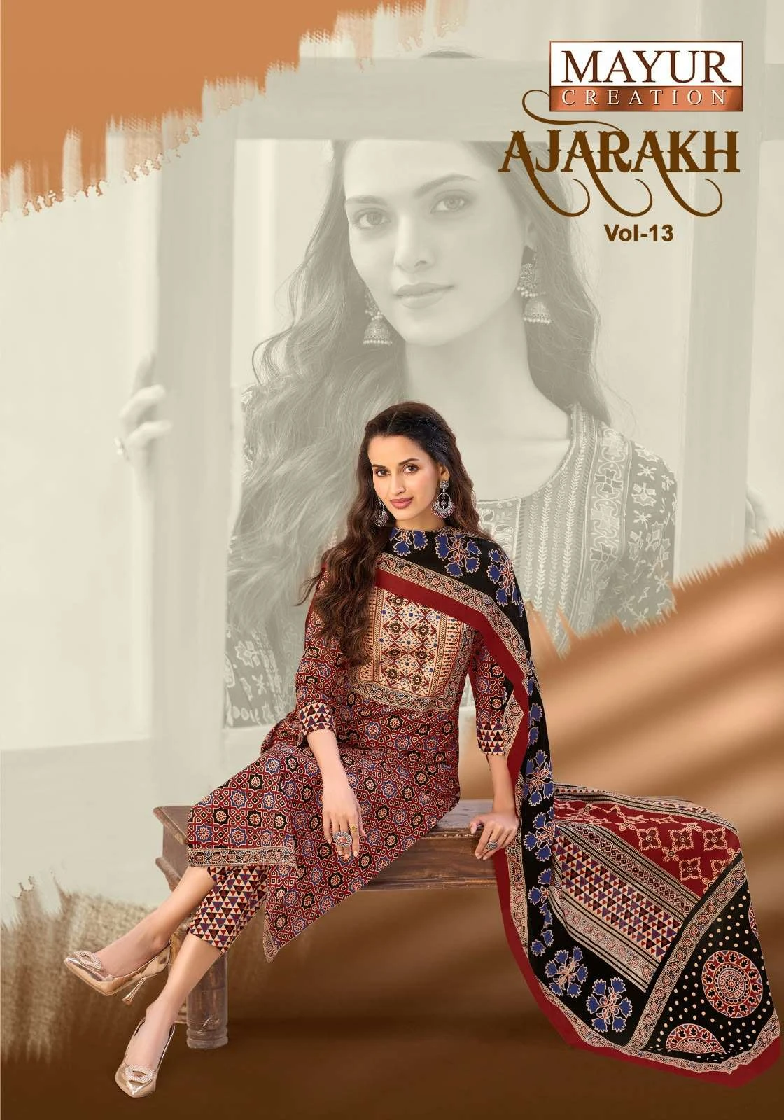 Mayur Creation Ajarakh Vol 13 Ready Made Collection - Readymade Dress