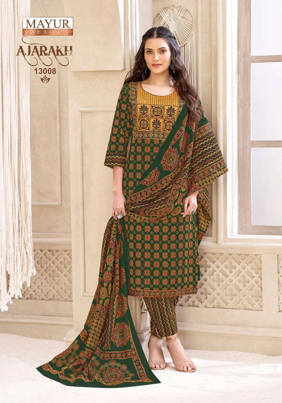 Mayur Creation Ajarakh Vol 13 Ready Made Collection - Readymade Dress 10