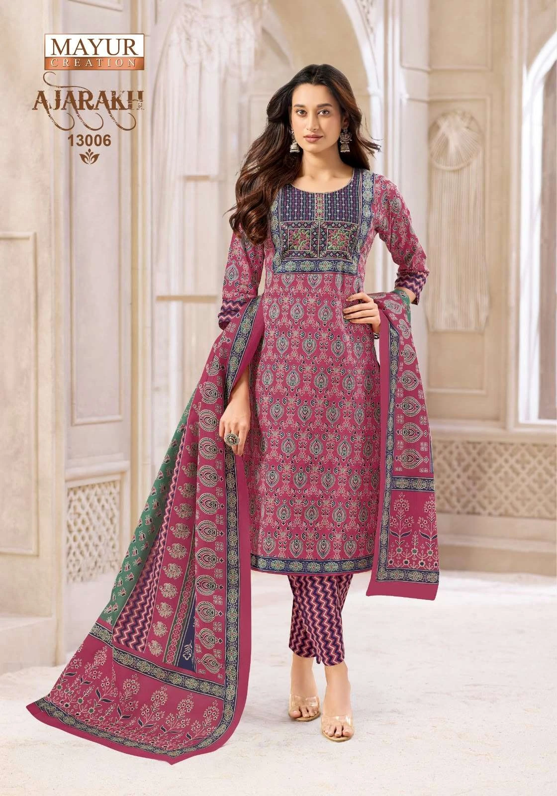 Mayur Creation Ajarakh Vol 13 Ready Made Collection - Readymade Dress 2