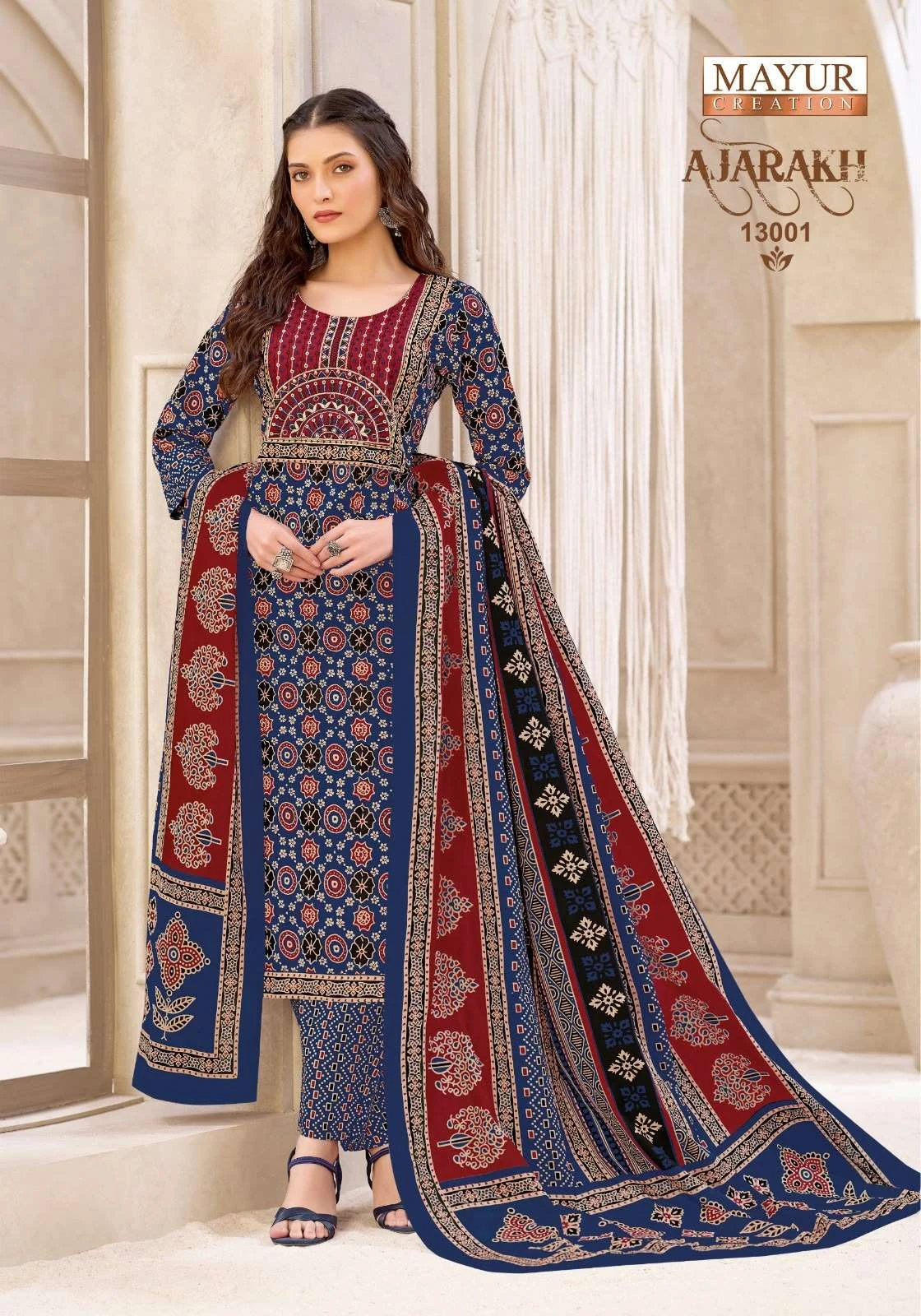 Mayur Creation Ajarakh Vol 13 Ready Made Collection - Readymade Dress 8