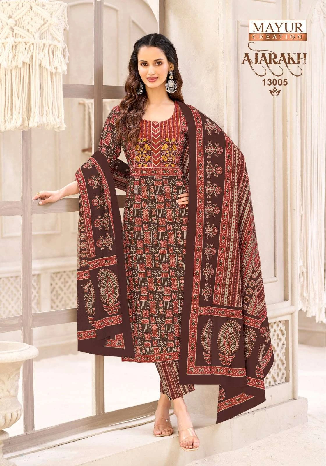 Mayur Creation Ajarakh Vol 13 Ready Made Collection - Readymade Dress 9
