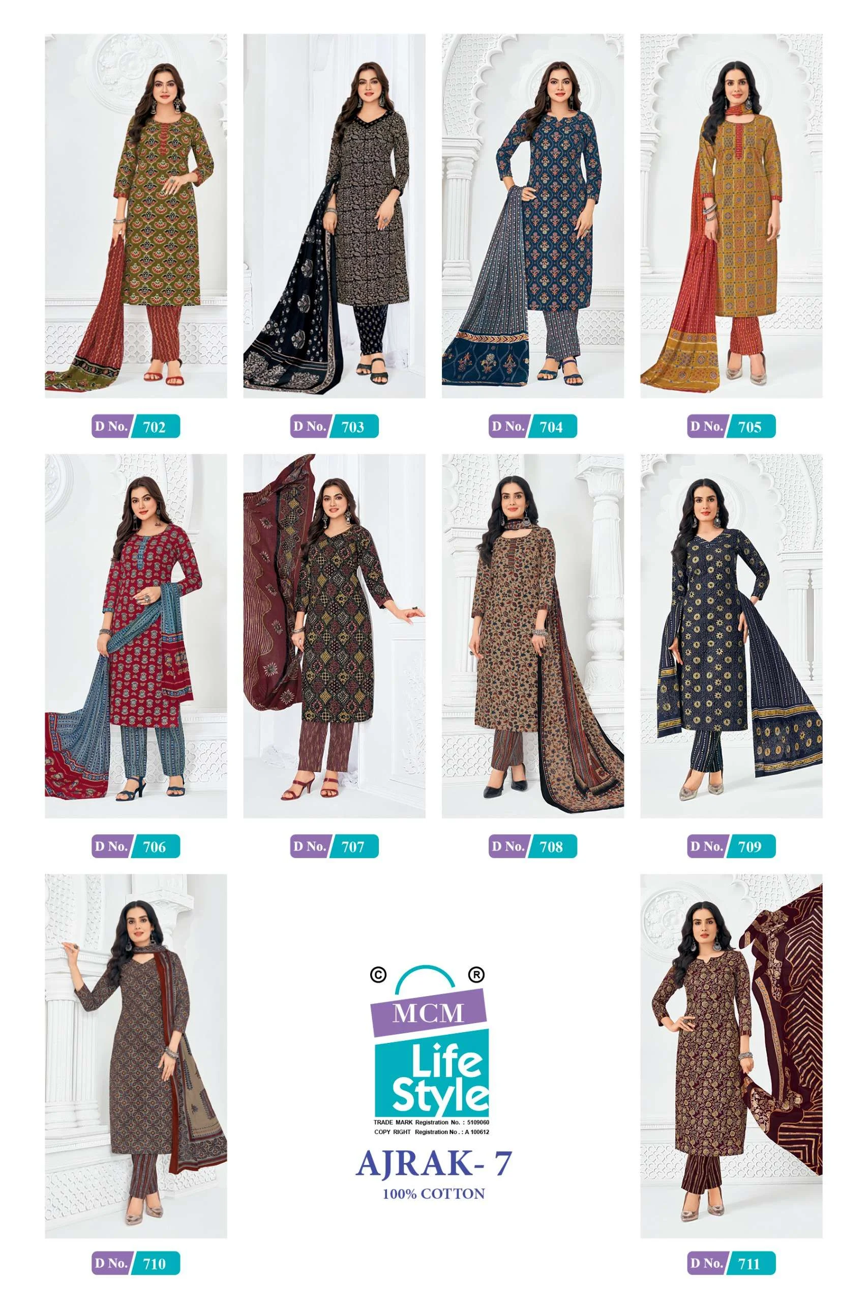 MCM Lifestyle Ajrak Vol 7 - Readymade Dress 4