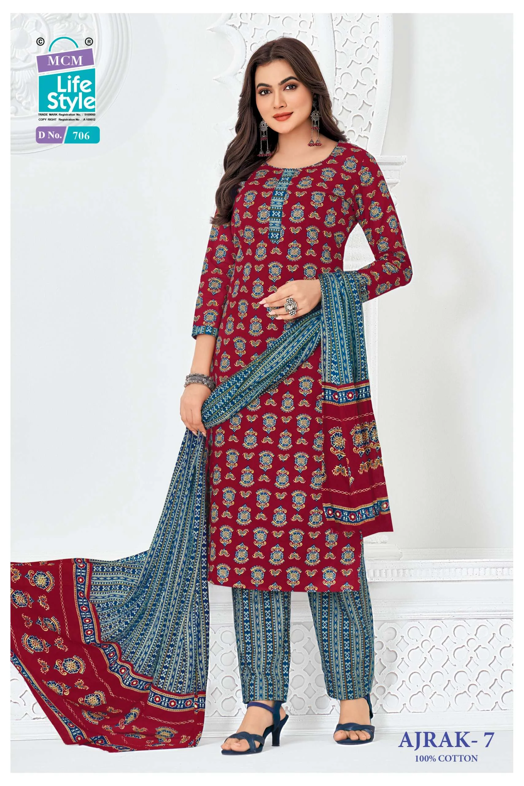 MCM Lifestyle Ajrak Vol 7 - Readymade Dress 8