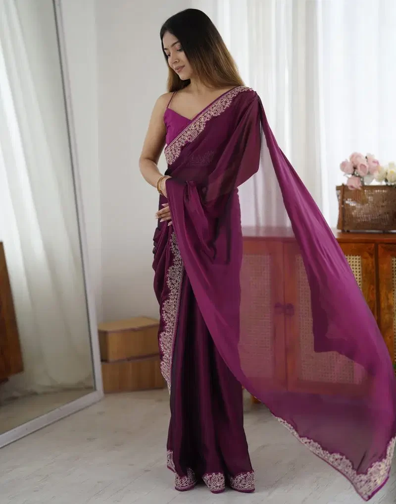 Md Mahi N5 Rangoli Silk Coding Worked Fancy Saree 4