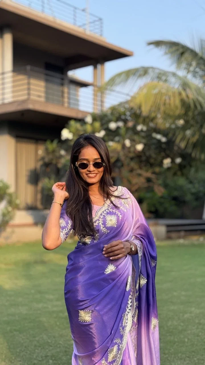 Md S Mahi 414 Chinon Silk Digital Printed Saree Collection 11