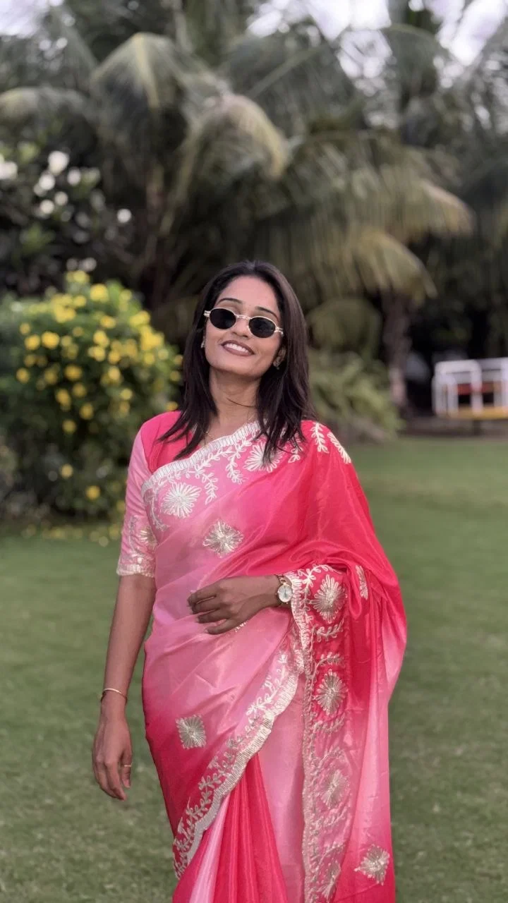 Md S Mahi 414 Chinon Silk Digital Printed Saree Collection 9