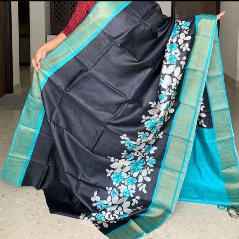 Meraki Vol 31 Handloom Tusser Silk Festival Saree 3