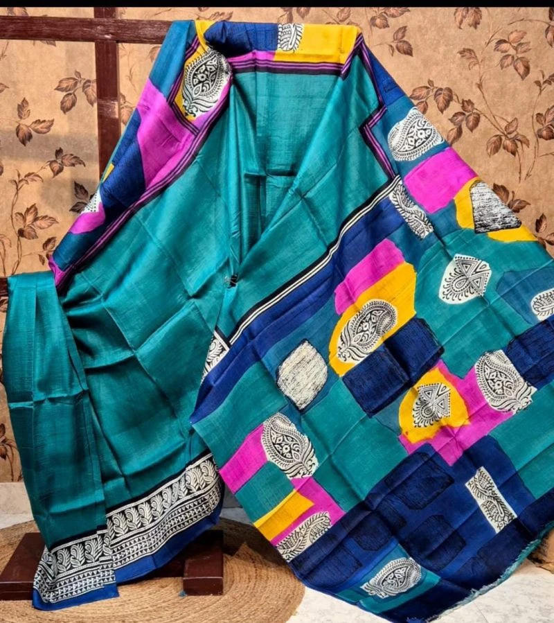 Meraki Vol 33 Soft Tusser Silk Printed Saree Collection 10