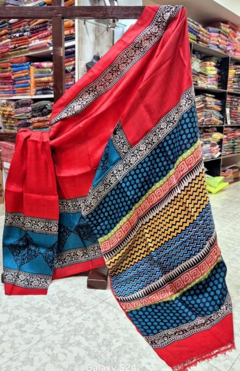Meraki Vol 33 Soft Tusser Silk Printed Saree Collection 11