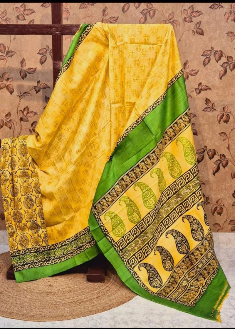 Meraki Vol 33 Soft Tusser Silk Printed Saree Collection 13