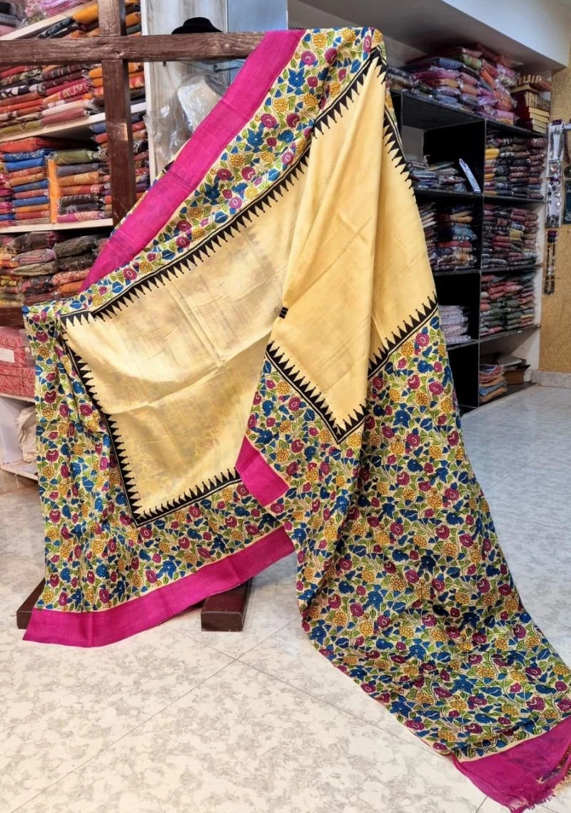 Meraki Vol 33 Soft Tusser Silk Printed Saree Collection 14