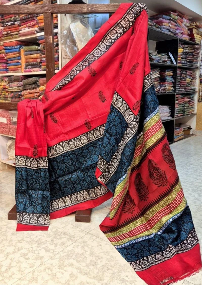 Meraki Vol 33 Soft Tusser Silk Printed Saree Collection 2